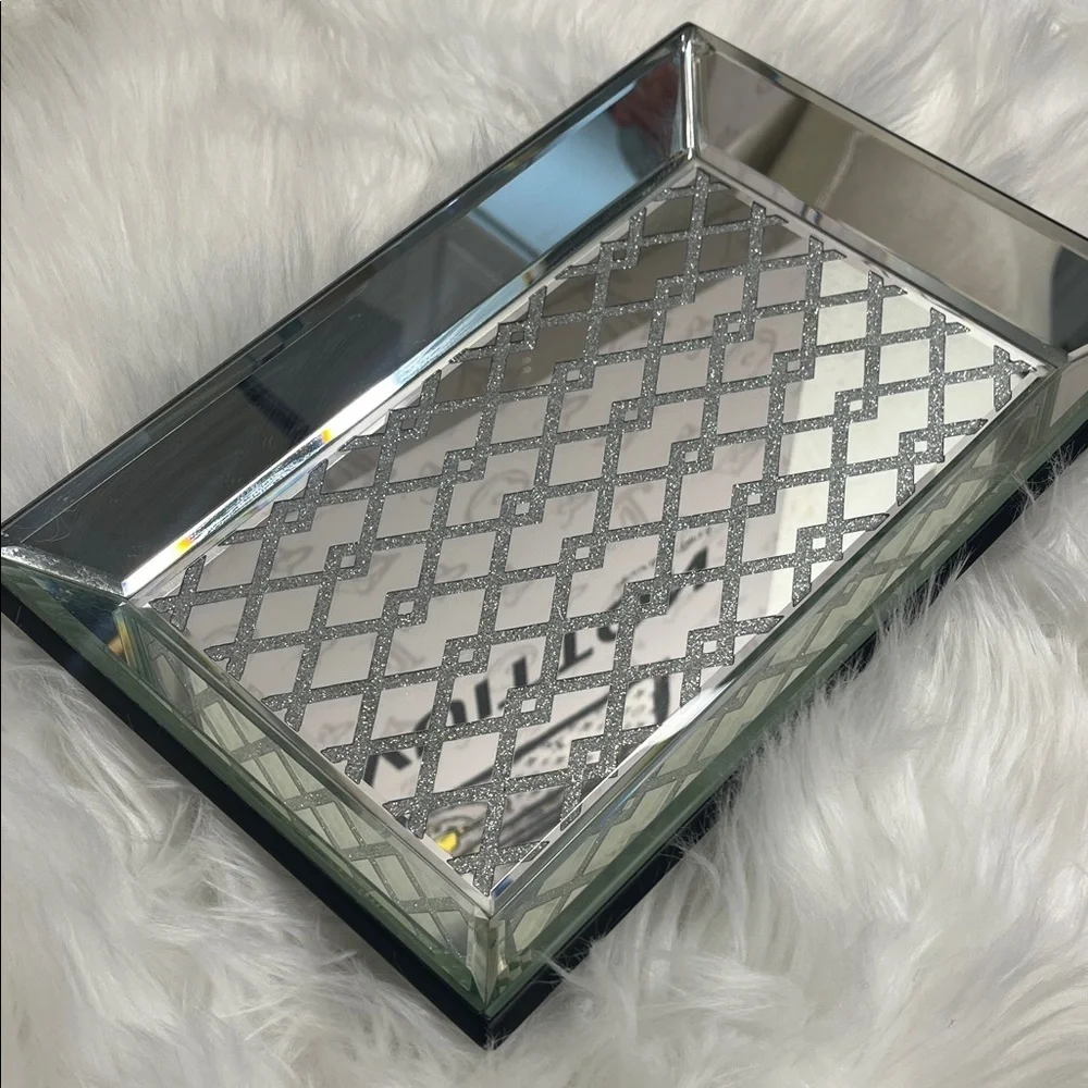 Chic Silver Vanity Tray